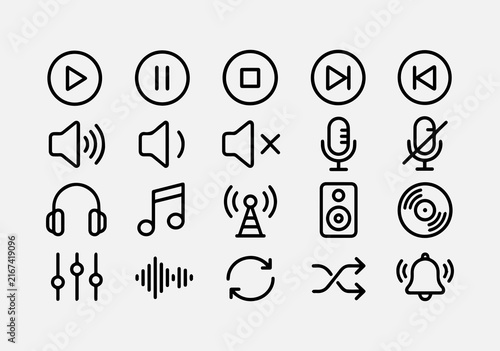  Audio and sound Icons 