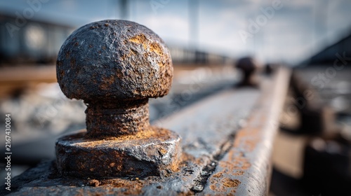 Old Railway Rivet Rusted Steel Texture