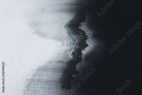 Monochrome Abstract Ink Gradient with Smudged Noise and Grunge Texture