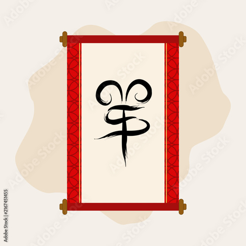 Chinese character is 