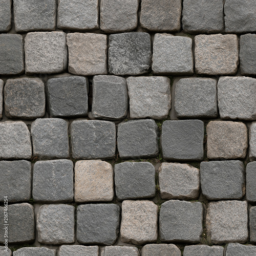 Seamless cobblestone paving texture