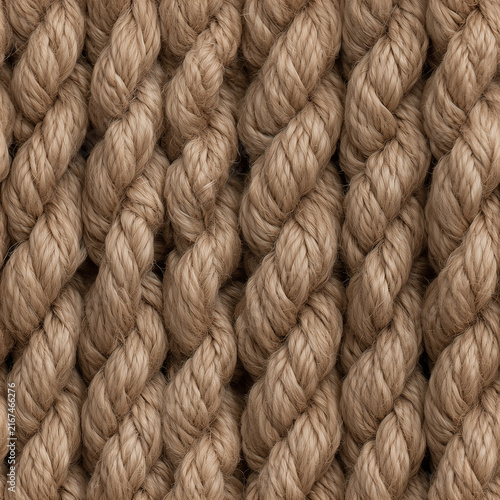 Seamless braided rope texture surface
