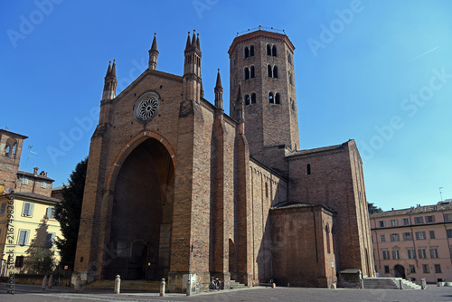 Basilica of Sant'Antonino in Piacenza, a famous Romanesque building dating back to the 11th century and dedicated to the patron saint of the city