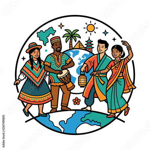 Celebrating global diversity and traditional culture around the globe in a spirit of unity and world peace within an international community.