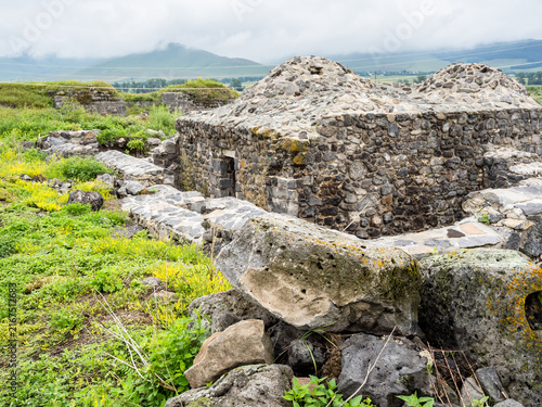 фотографія view of Large Bathhouse in medieval Lori Berd