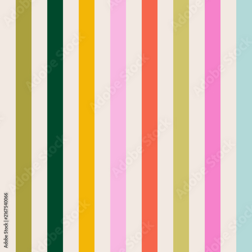 Fotografie Clean vertical stripe modern seamless pattern featuring parallel bar geometry for textile print