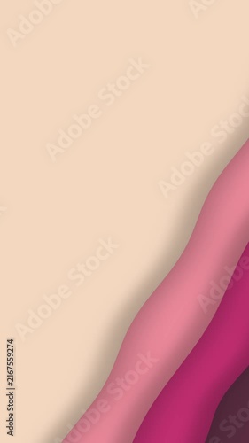 Vertical Abstract Peach and Pink Wavy Color Background 4K Animation