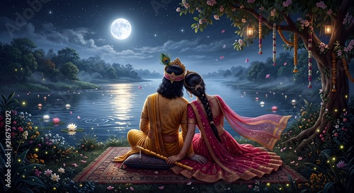 The Divine Love of Lord Shri Krishna & Goddess Radha 