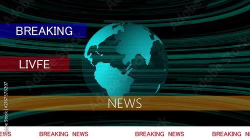 Breaking news, special news, news, room, news studio, background,  Suitable to place on content about news, etc.
