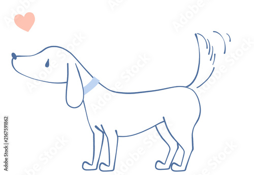 Plakat 嬉しそうな犬
