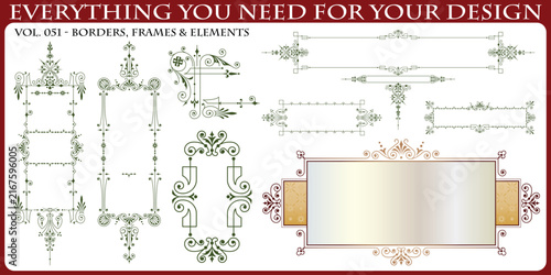 Premium Luxury Vintage Frames and Borders Vector Set