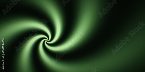 Fotografie A green spiral vortex suggests microscopy slide movement with a crisp technical sweep