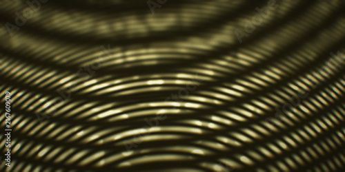 Foto Aurora-like silk waves sweep through a yellow field with organic coral growth and dark grain