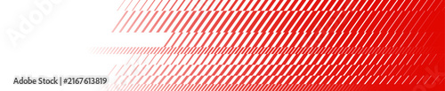 Red diagonal pattern banner with dynamic diagonal speed lines gradient design fade to white for modern banner design. Sports background with red racing stripes.
