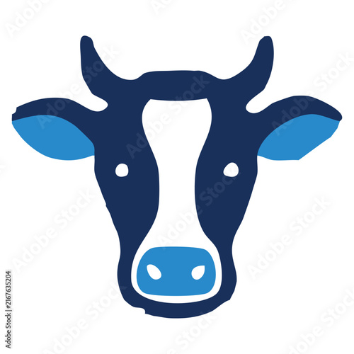 Cow face livestock icon