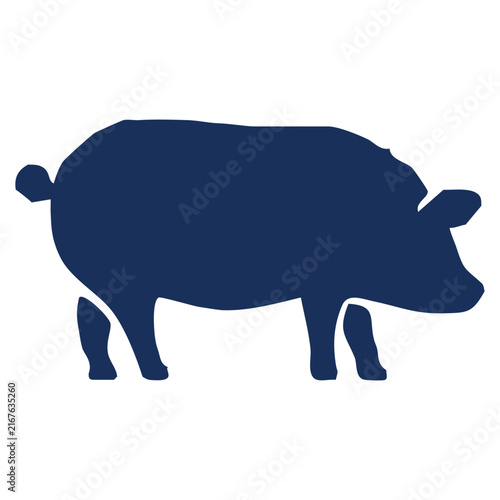 Pig livestock silhouette icon