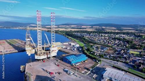 Invergordon Scotland Aerial View