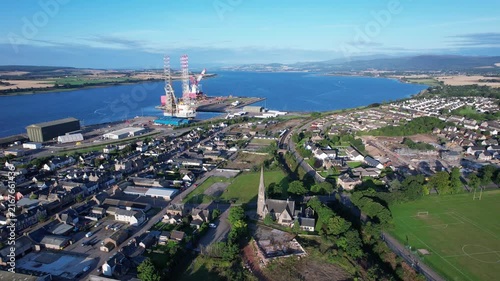 Invergordon Scotland Aerial View