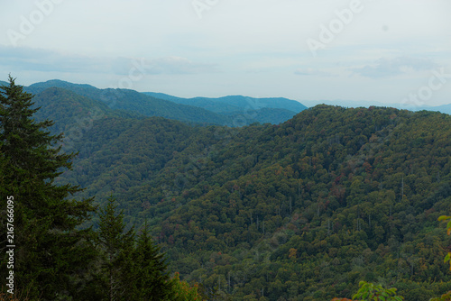 Obraz na plátně smokey mountains in fall