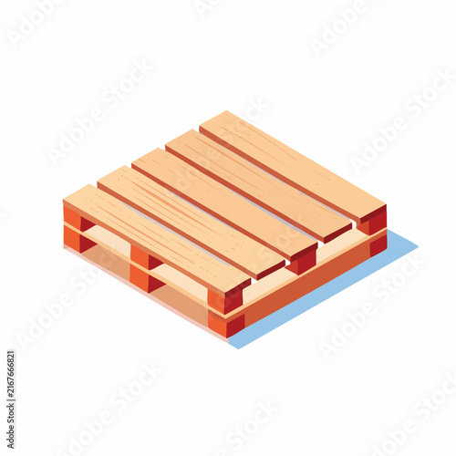 Palette en bois vide pour logistique et stockage