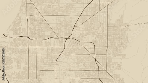 Las Vegas 4K Old_map Map Animation - Urban Road Network and Infrastructure Growth