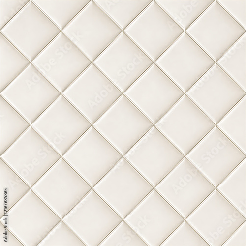 Elegant White Diamond Tile Pattern Background