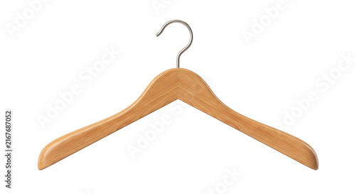 Obraz na płótnie wooden hanger isolated on transparent background
