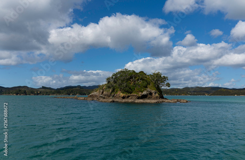 Картината върху платно Uninhabited Island in Bay of Islands, New Zealand