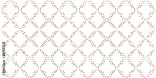 Elegant geometric botanical pattern of delicate berry vines forming repeating diamond shapes on a clean white background, blending vintage charm with refined ornamental symmetry.