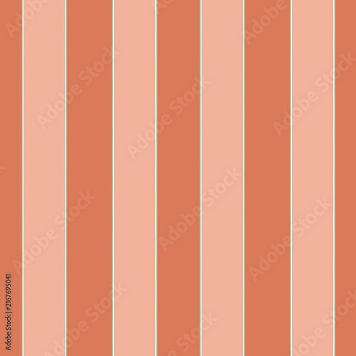 Charming vertical stripe seamless pattern featuring rich terracotta and soft peach lines, clean separators, and modern motifs, perfect for elegant interior wallpaper design on a transparent background