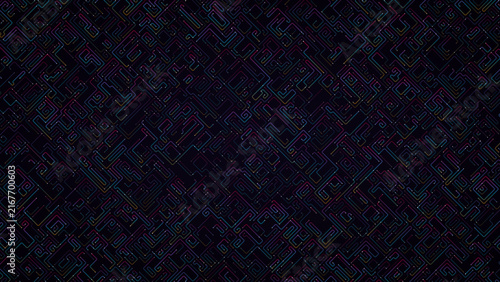 Circuit Board Pattern Dark Abstract Vector Texture Cyber Matrix Tech Futuristic Background Lines Seamless Digital Grid Microchip