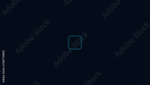 HUD Interface Sci Fi Frame Cyberpunk Vector Display Futuristic Screen Tech Border Abstract Digital Glowing Blue Background
