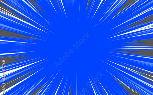 Comic background with various rays and halftone effects. Vector illustration.