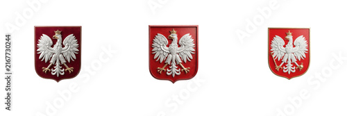 Set of Polish Coat of Arms Clipart Poland Eagle Crest Vector Elements Polish National Emblem Icons Graphic Cutout Design Transparent Background Pack Collection Digital Illustration Art PNG