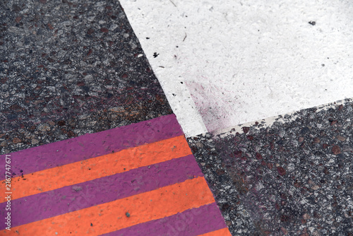 Canvas Print asphalt road texture, Årsta,Stockholm,Sverige,Sweden