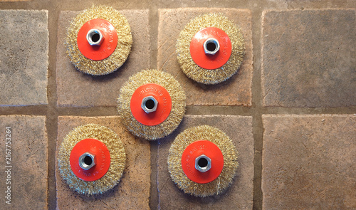 crimped wire wheel brushes for light surface abrasion