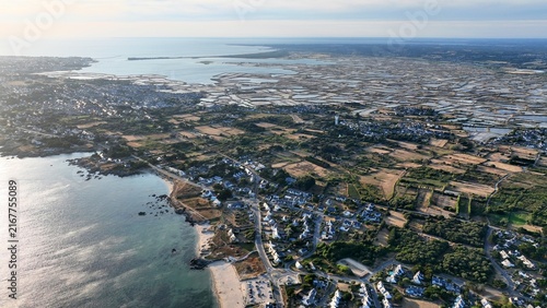 Foto survol des marais salants de Guérande