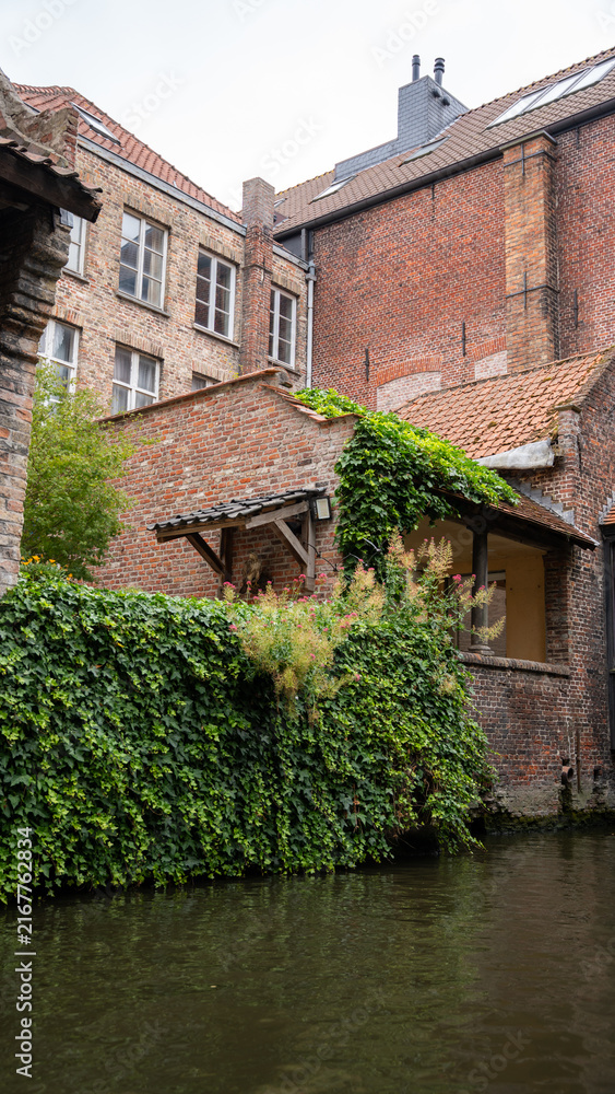 Fototapeta premium old brick building in Belgium