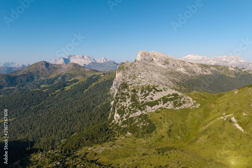 Marmolada – a mountain range in the Dolomites in Italy