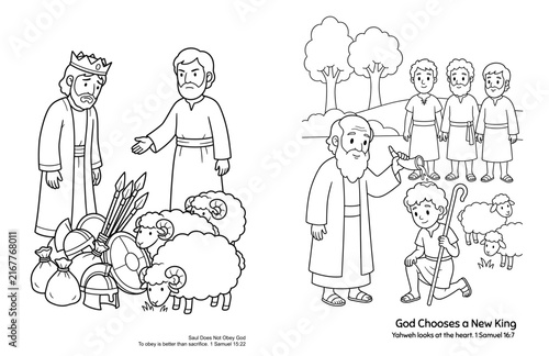 Biblical Scene Coloring Page