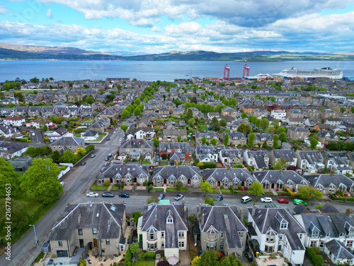 Birds Eye view of Greenock
