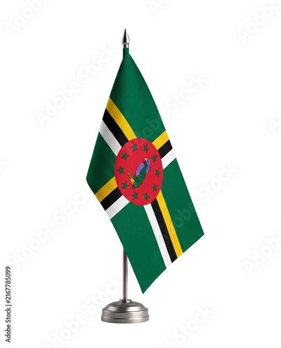 National Flag of Dominica isolated background