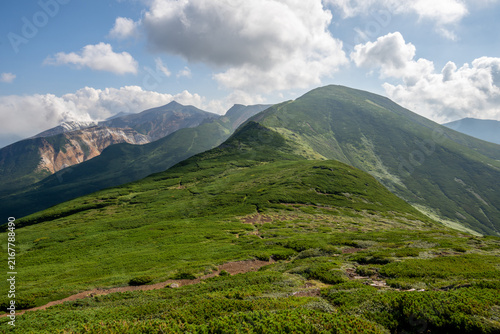 富良野岳登山道から撮影した風景