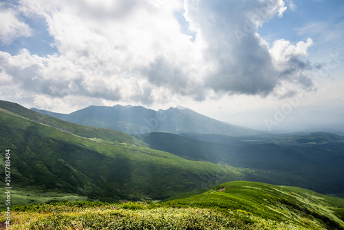 富良野岳登山道から撮影した風景