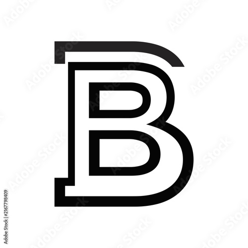 Bold Letter B Logo Design.
