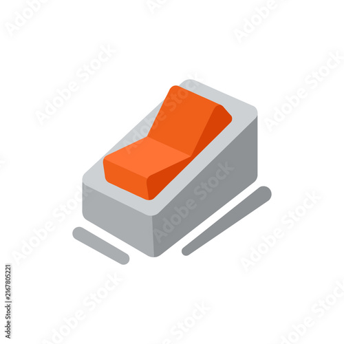 isometric switch button electrical power control icon. SVG Editable. Vector Illustrations.