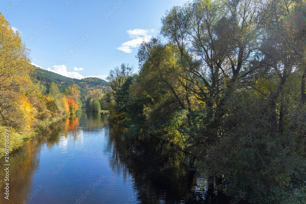 Obraz premium Autumn Landscape near Pancharevo Lake, Bulgaria