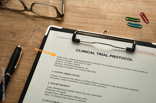 Staged Clinical Trial Protocol Paperwork Setup — essential visual for drug development and regulatory compliance articles