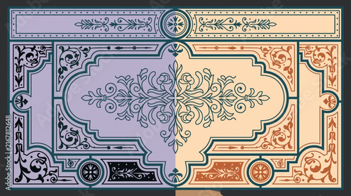 ornamental design decorative pattern scrollwork and floral motif create a vintage background for elegant graphic resources