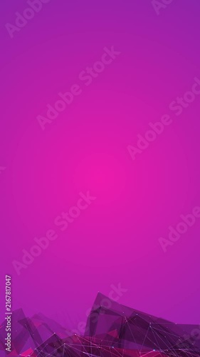 Purple crystal geometric mountain landscape background for modern digital design